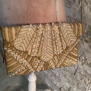 Lulus beaded envelope clutch (NWT)